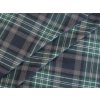 Flanel s kostkovaným vzorem – tmavě modrý, zelený a růžový