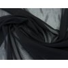 Pružný úpletový tyl - černý