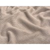 Pletený úplet s žebrovou strukturou - béžový