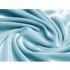 Samet velur elastický, bledě modrý