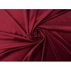 Samet velur elastický, tmavě červený