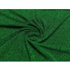 Elastický úplet s lurexem - zelený