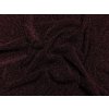 Elastický úplet s lurexem - bordó