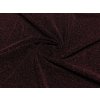 Elastický úplet s lurexem - bordó
