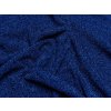 Elastický úplet s lurexem - královsky modrý