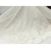 Vyšívaný tencel s krajkovým vzorem – Ivory