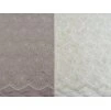 Vyšívaný tencel s krajkovým vzorem – Ivory