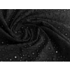 Černá madeira s geometrickým perforovaným vzorem