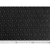 Černá madeira s geometrickým perforovaným vzorem