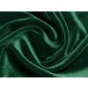 Samet velur elastický, smaragdová