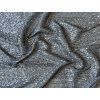 Flitrová látka na pružném tylu, šedá