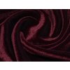 Samet velur elastický, burgundy
