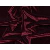 Samet velur elastický, burgundy