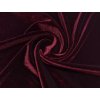 Samet velur elastický, burgundy