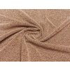 Elastický úplet s lurexem, rose gold