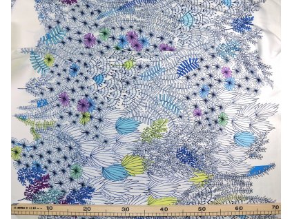 Bílá šatovka, barevné květy II.