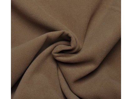 Flauš hnědý s elastanem