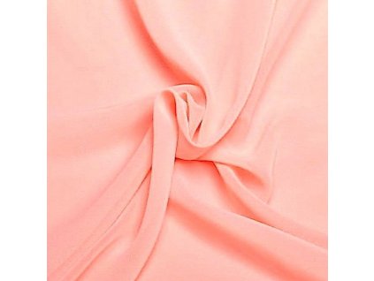 šifon jednobarevný, sv. lososová