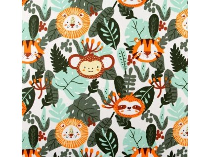 Zelená bavlna tygříci