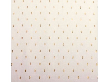 Bílá halenkovina se zlatým vzorem