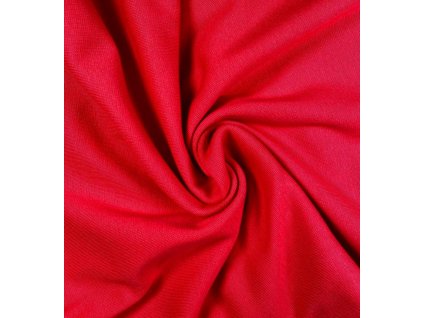 Hladký bavlněný náplet,červený