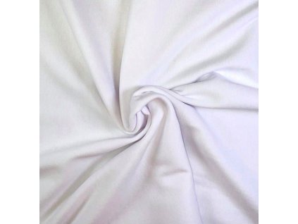 Hladký bavlněný náplet,bílý