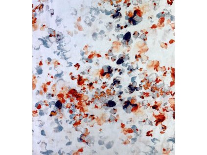 Viskózová halenkovina, kapky, oranžová