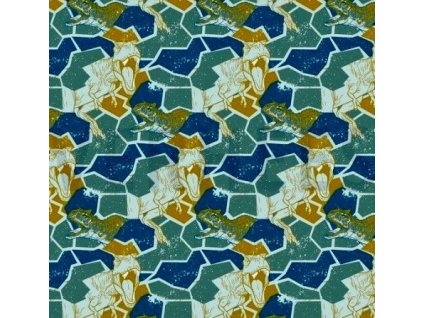 Teplákovina bavlněná,jurský svět,zelená