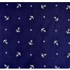 Modrý bavlněný úplet, kotvičky