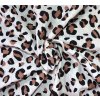teplákovina bavlněná, leopardí vzor,béžová