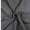teplákovina bavlněná nepočesaná, melír tm. šedá