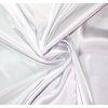 Bílý satén strečový