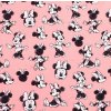 Bavlněný úplet,Minnie,růžová