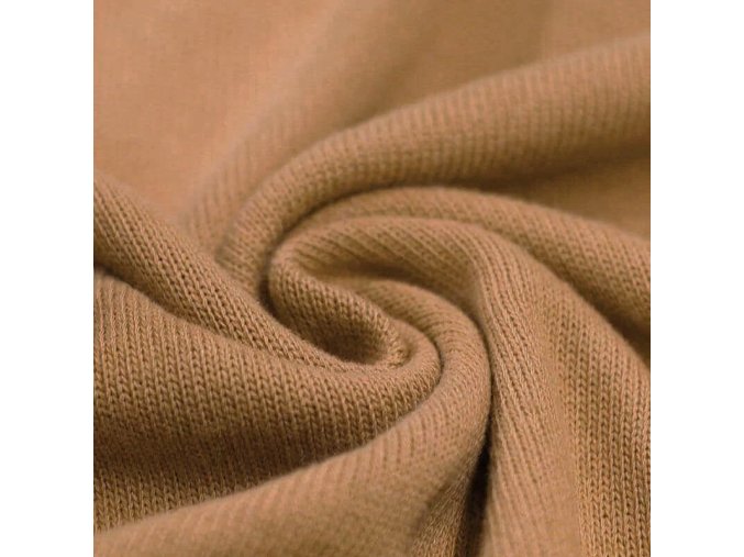 Knit fabric cotton Camel