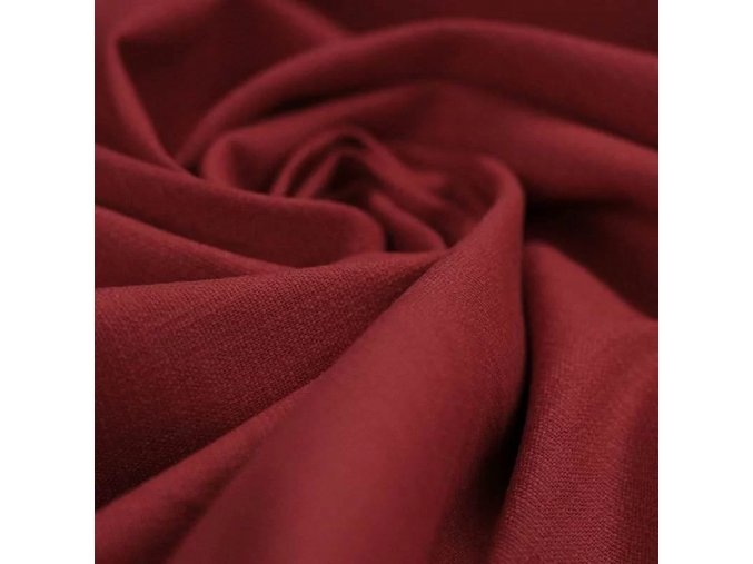 Stretch Leinenstoff Bordeaux