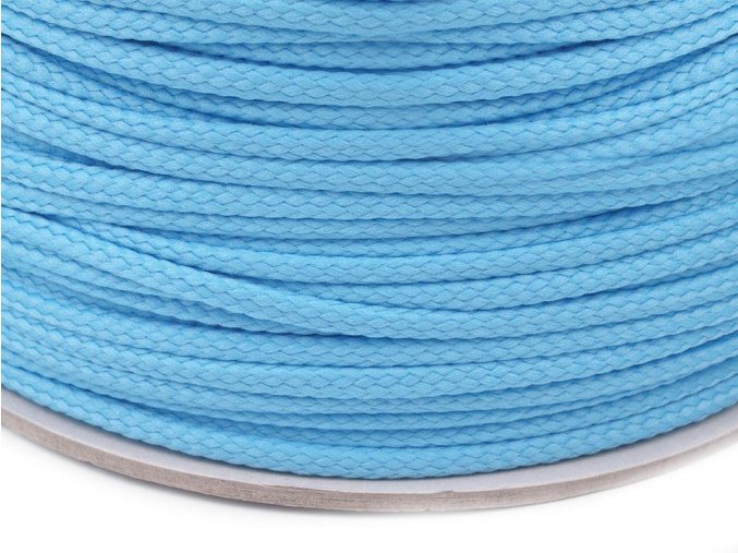 Šňůra oděvní PES 4mm - 4904 sv.modrá