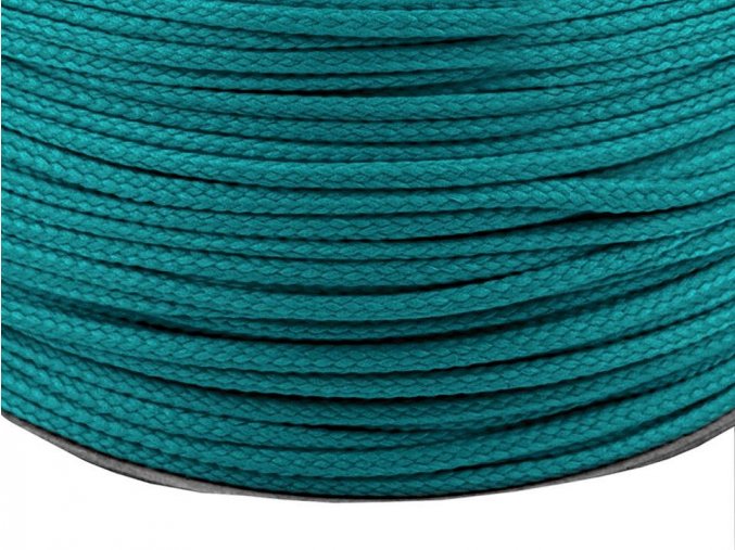 Šňůra oděvní PES 4mm - 5277 tmavý petrolej