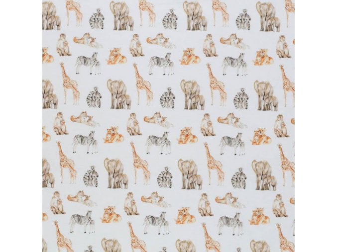 Jersey Fabric mom and baby animals 1 800x800