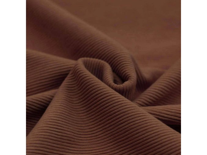 Ottoman Rib Jersey Fabric Light Brown 1800x1800