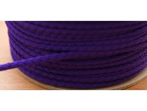 Šňůra oděvní PES 4mm - 4318 fialky