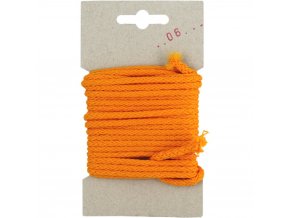 Šňůra oděvní PES 4mm - 1408 hořčice
