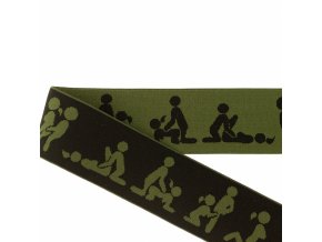 [672R 184276] [672R] Elastický S Tkaný Kamasutra 40 mm (Armáda)