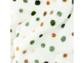 [S1305R 186249] [S1305R] Wellness Fleece Printed Draw Dots Snoozy Fabrics (Armáda)