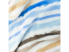 [S1306R 186258] [S1306R] Wellness Fleece Printed Paint Stripes Snoozy Fabrics (Stará Modrá) (1)