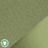 Organic french terry fabric dots olive 1 800x800