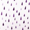 [S1405R 187075] [S1405R] Double Gauze Crinkled Printed Raindrops Snoozy Fabrics (Fialový)
