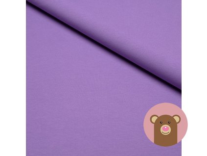 Náplet jemně žebrovaný 290gsm fialová