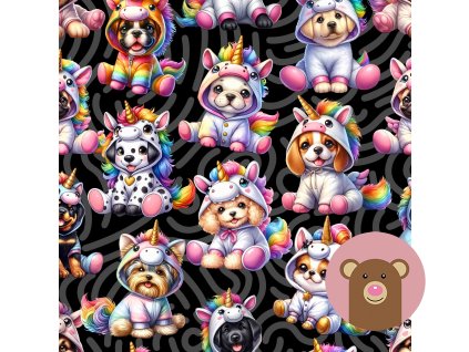 Unicorn Dog Seamless Pattern (1) kopie