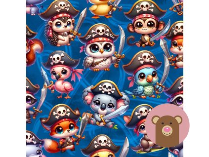 Cute Pirates Seamless Pattern kopie