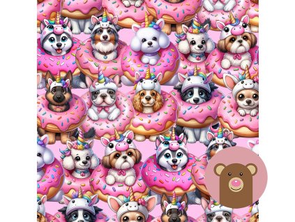 Unicorn Dog Seamless Pattern kopie